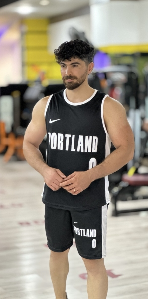 ست ورزشی portland مشکی سفید