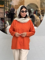 مانتو شومیزی رنگی پوپلین