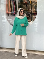 مانتو رنگی ساده شومیزی