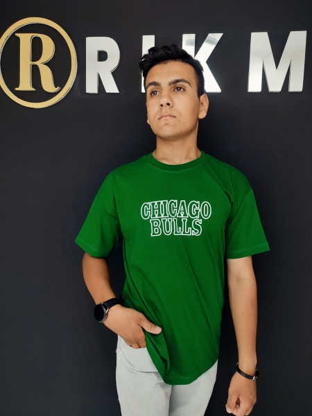 تیشرت شیکاگو رنگ سبز مردانه