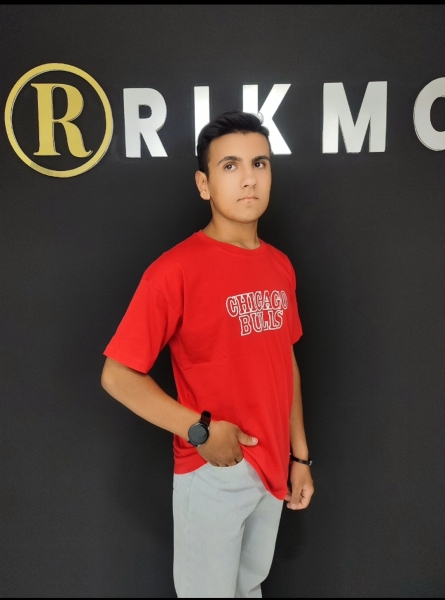 تیشرت شیکاگو رنگ قرمز مردانه