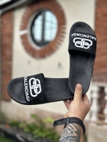 دمپایی مردانه BALENCIGA چریک مشکی سفید