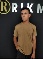 تیشرت بیسکوییتی قهوه ای