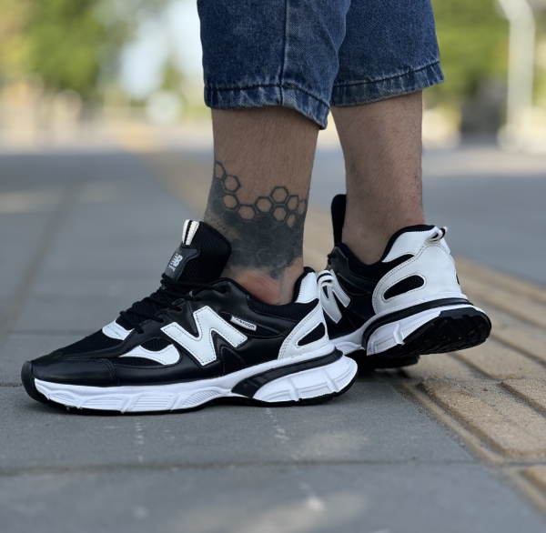 کتونی اسپرت FASHN NB دو رنگ سفید مشکی
