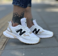 کتونی حراجی اسپرت FASHN NB سفید کرم