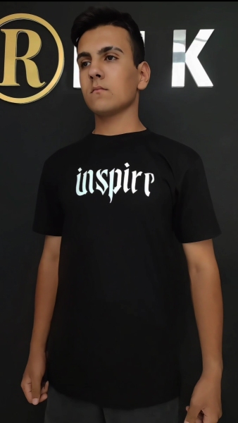 تیشرت پیش و پشت چاپ inspireمردانه