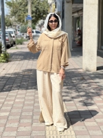 شومیز مراکشی دکمه مخفی