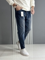 شلوار بوی فرند آبی تیره ( قد 96سانت )