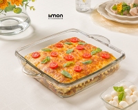 تابه چهارگوش شیشه ای 3 لیتر