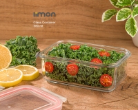 ظرف شیشه ای 580 میلی لیتر