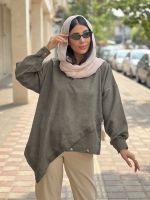 مانتو کبریتی جلو بسته گوشواره