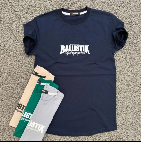 تی شرت نخ پنبه آستین و یقه کش