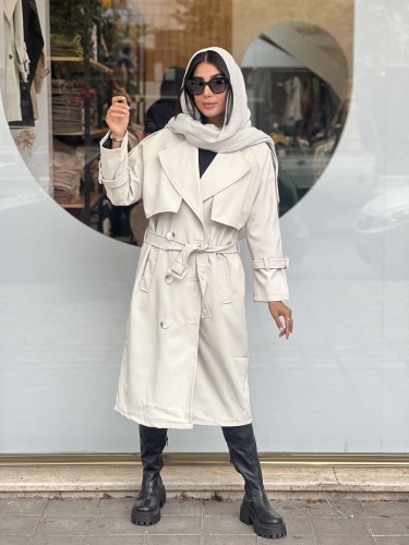 بارانی سانتانا بلند 6 دکمه