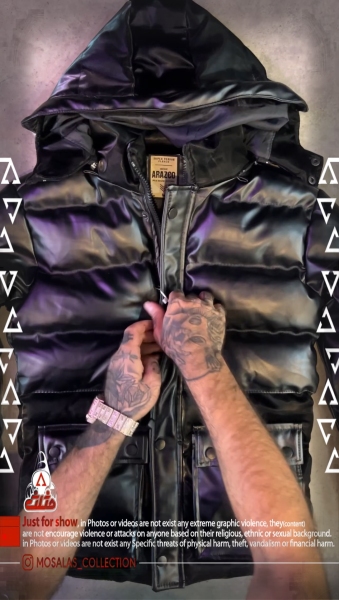 کاپشن چرم اورجینال شماره یک