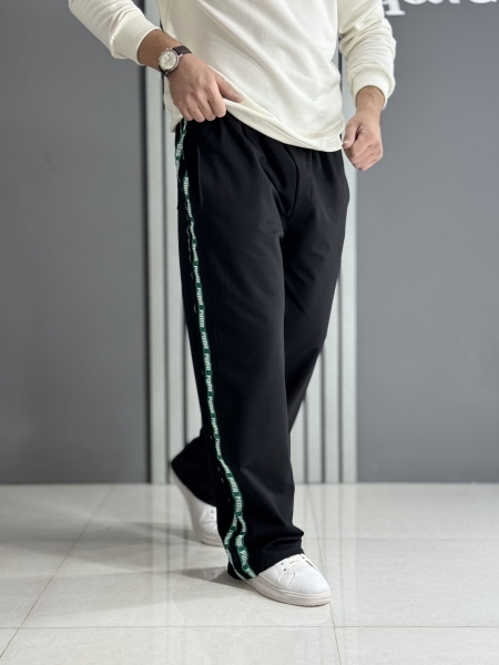 اسلش بگ مشکی پارچه گلکسی (کمر کش قد 110 سانت )