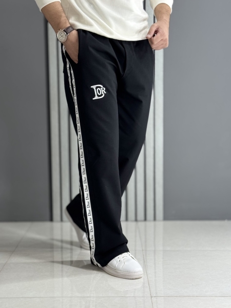 شلوار اسلش بگ گلکسی مشکی Dior ( قد 110 سانت )