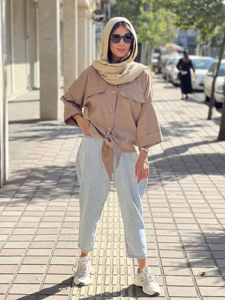 مانتو پایین گره کبریتی