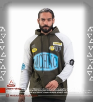 هودی ترکیبی سفید و سبز