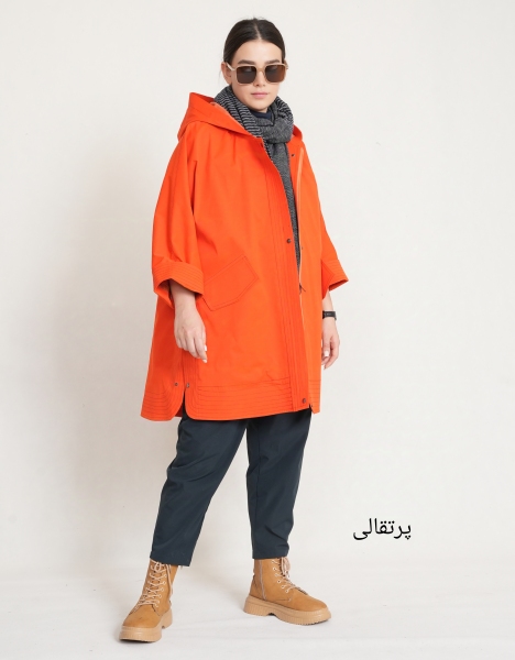 بارانی کوتاه بخیه دوزی