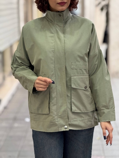 کت زیپ مخفی پایین 2جیب