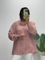 شومیز یقه گرد دو طرف پلیسه زارا