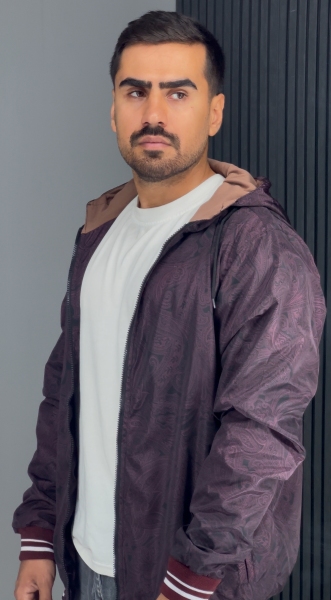 بادگیر داخل خز زرشکی