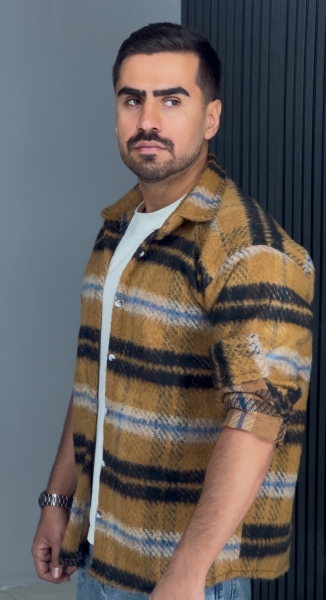 کت پشمی خارجی قهوه ای