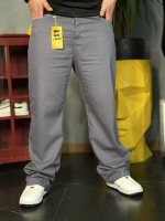 شلوار کتان حراجی FENDI طوسی