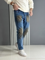 شلوار بوی فرند آبی کثیف ( قد 96 سانت )