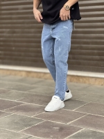 شلوار مام فیت Zara ترک آبی وسط کد8501