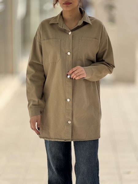 کت کتان 2 جیب بغل هلالzina