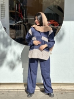 ست سوییشرت شلوار کتان