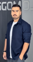پیراهن پشمی وارداتی سرمه ای