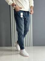 شلوار بوی فرند آبی تیره ( قد 96 سانت )