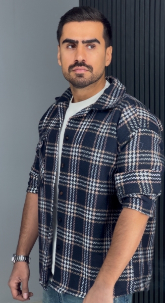 کت پشمی پارچه وارداتی سرمه ای01