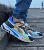 کتونی اسپرت حراجی Puma سفید زرد سبز