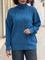 بافت طرح لوزی یقه دار