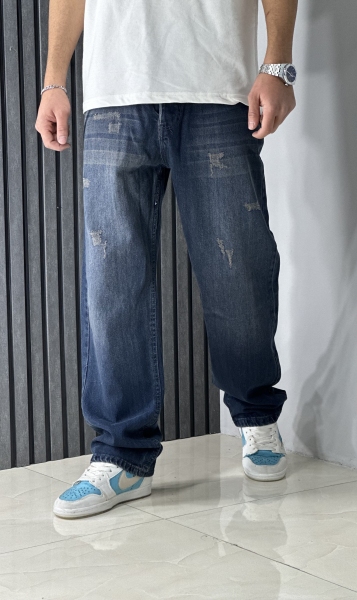 جین نیم بگ ابی تیره گازوییلی