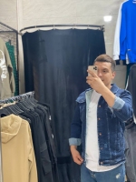 کت جین داخل خز گرم بالا 1 کیلویی