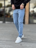 شلوار راسته جین Wrangler آبی روشن کد 9181