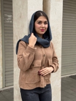 کراپ کت لمزور جلو دکمه