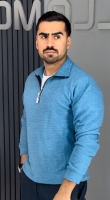 نیم زیپ ابی