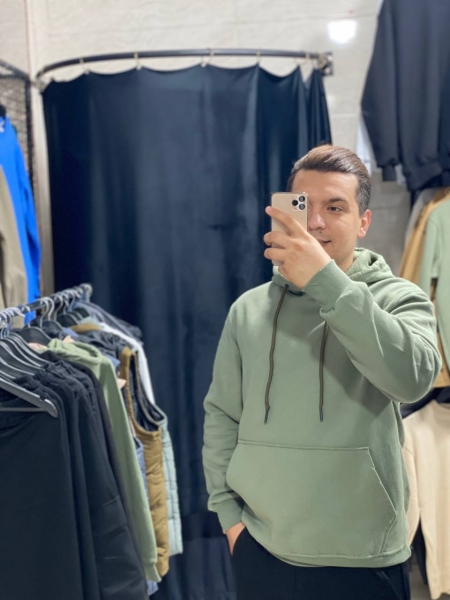 هودی سه نخ پنبه داخل کرک قواره استاندارد گرم بالا