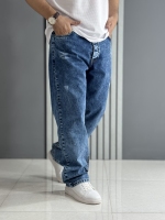 شلوار جین بگ ویژه آبی ( قد 112 سانت )