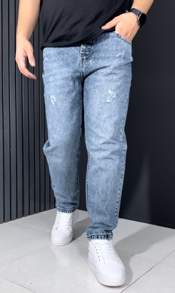 مام فیت مردانه زاپدار رنگ آبی