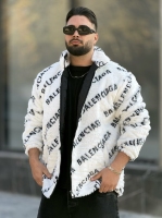 کاپشن پوست Balenciaga سفید