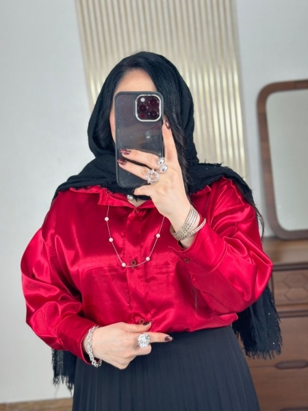 شومیز ساتن نارین