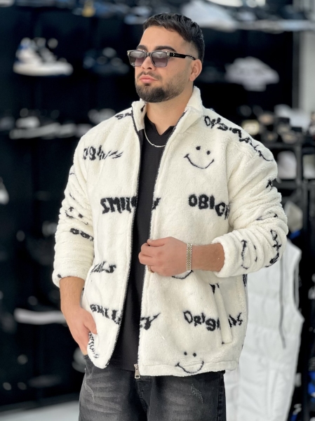 کاپشن تدی Smile سفید