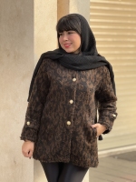 پالتو بغل جیب شنل یقه گرد