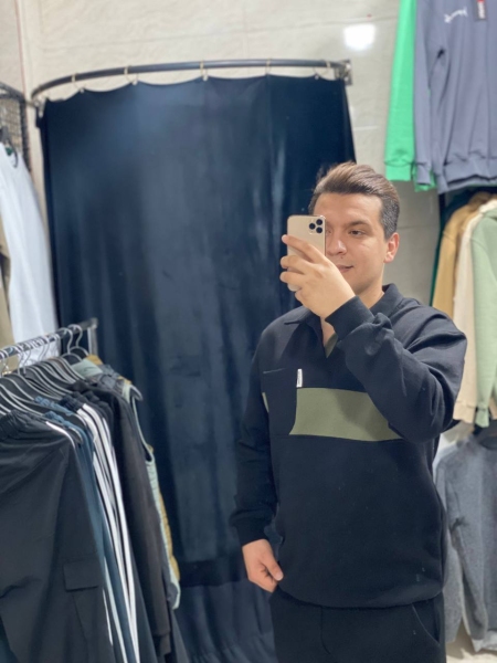 دورس سه نخ داخل کرک دار یقه کلاسیک